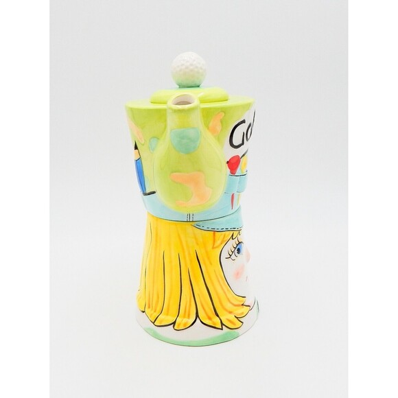 Peggy Turchette Santa Barbara Golf-Tea Stackable Tea For One Pot Teacup Mug - Picture 4 of 10